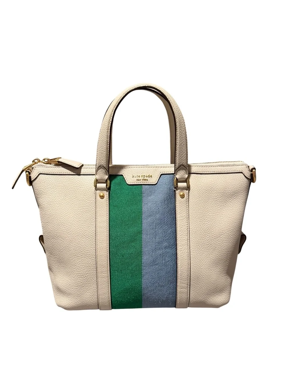 Kate Spade Racing Stripe Faye Medium Satchel